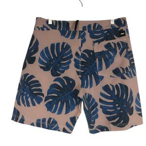 BANKS JOURNAL - MEN'S 32 - PALE MAUVE MONSTERA BOARDSHORT
